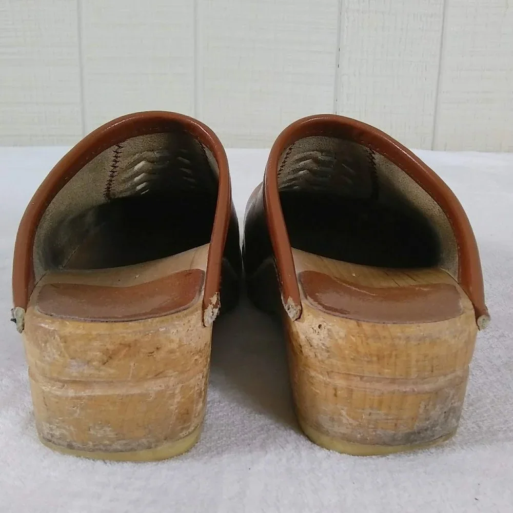 Brown Leather Mules - Picture 5 of 8